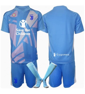 Lacne Dětský Futbalové dres Juventus Brankarsky  2024-25 Krátky Rukáv - Tretina (+ trenírky)